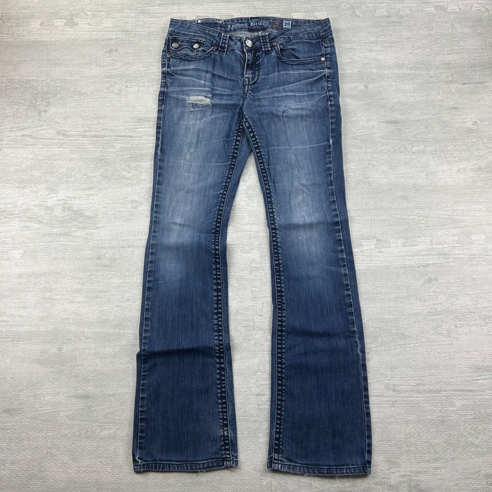 Vintage Y2K London Bridge Jeans Women's 29 Blue Medium Wash Denim Bootcut